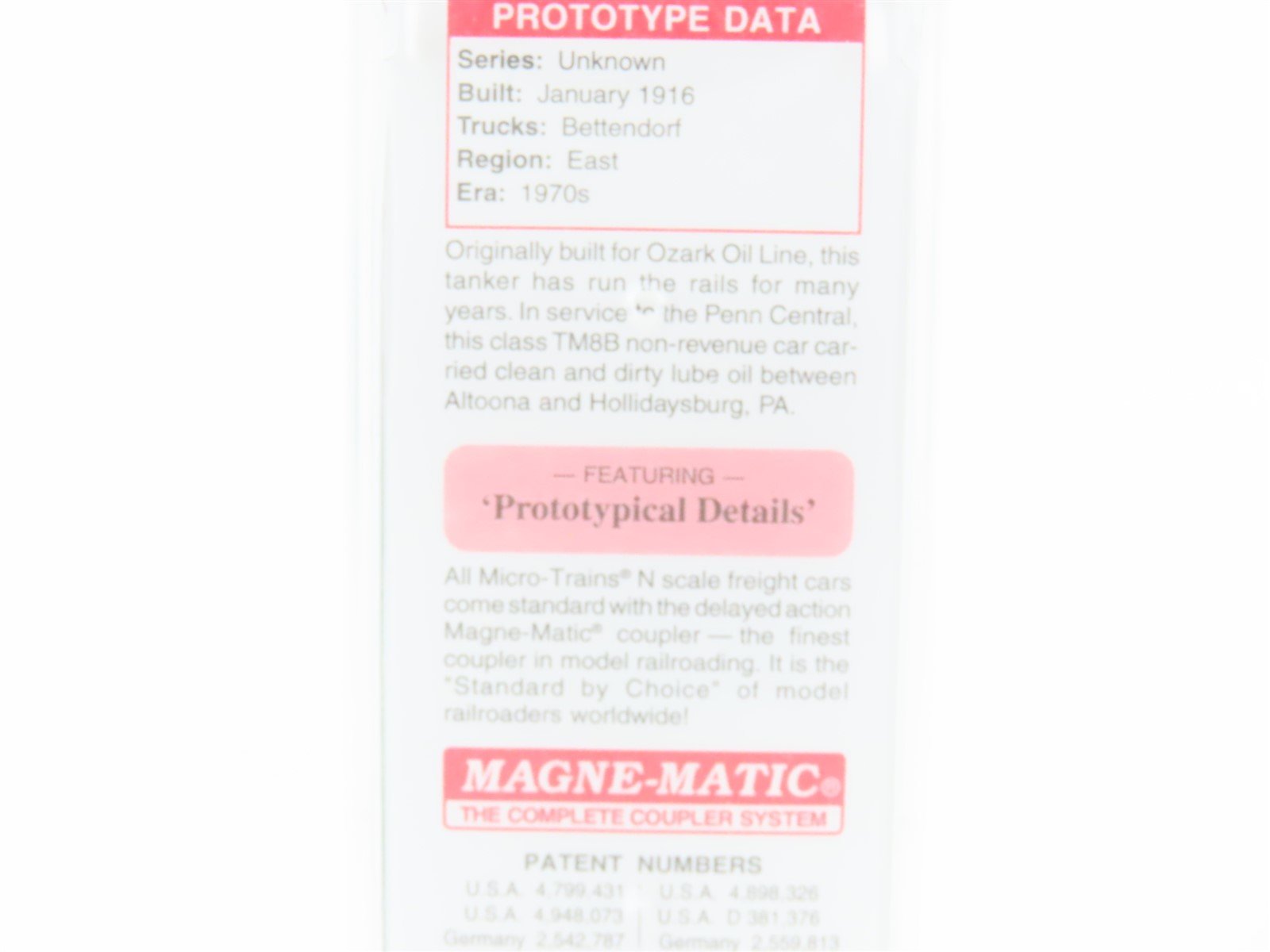 N Scale Micro-Trains MTL 06600040 PC Penn Central 3-Dome Tank Car #70755