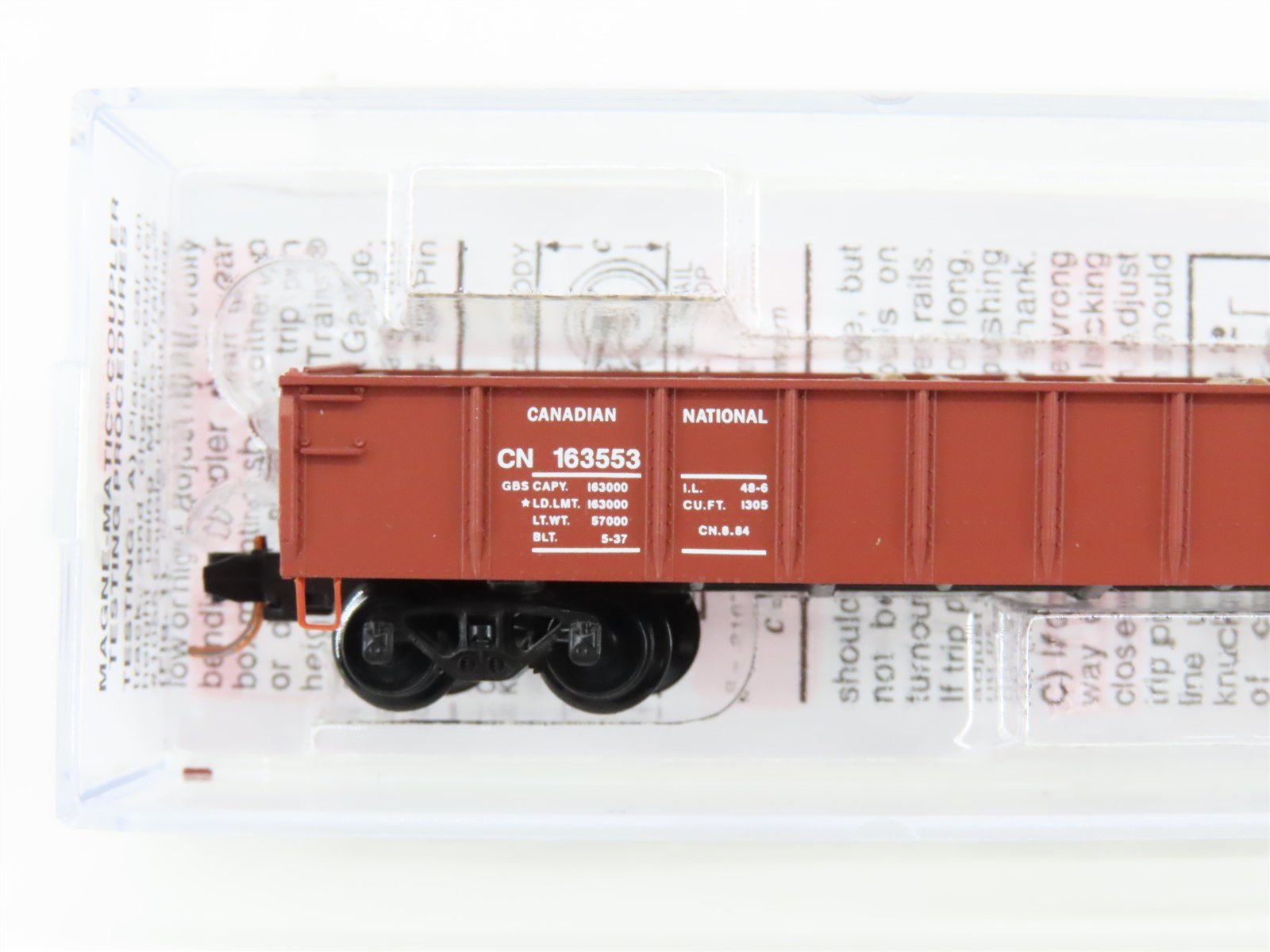 N Scale Micro-Trains MTL 04800120 CN Canadian National 50' Gondola #163553