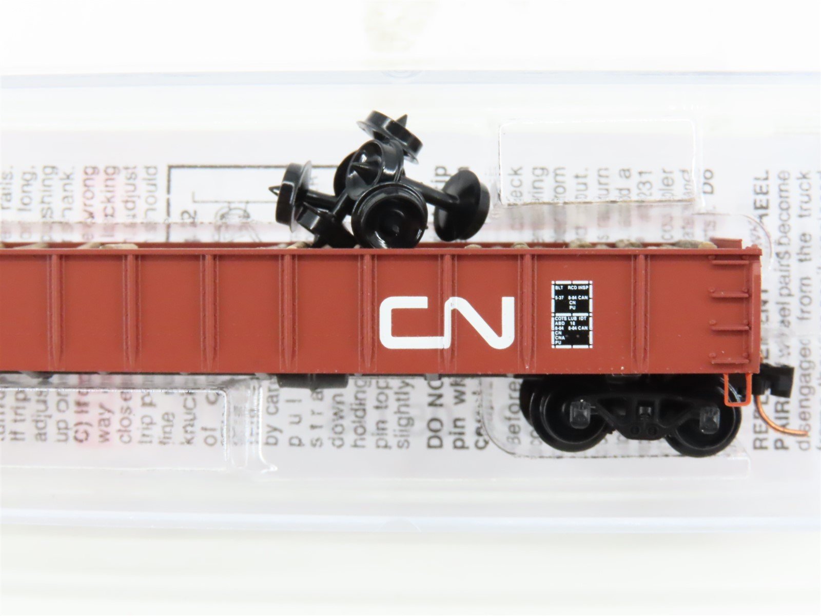 N Scale Micro-Trains MTL 04800120 CN Canadian National 50' Gondola #163553