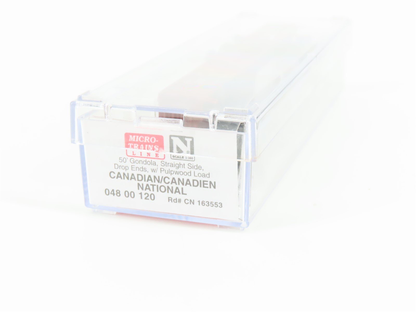N Scale Micro-Trains MTL 04800120 CN Canadian National 50' Gondola #163553
