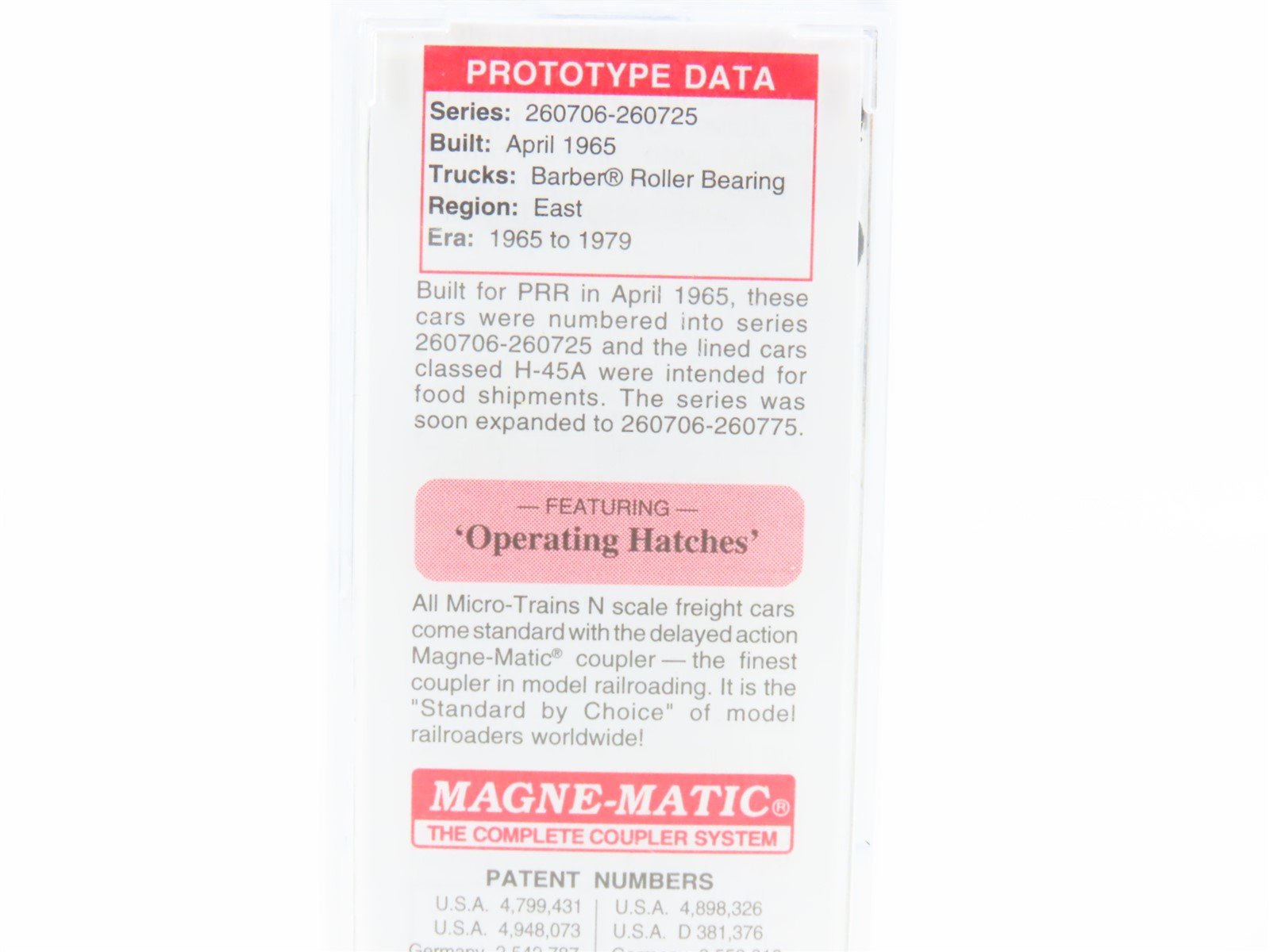 N Scale Micro-Trains MTL 09400220 PRR Pennsylvania 3 Bay Covered Hopper #260716
