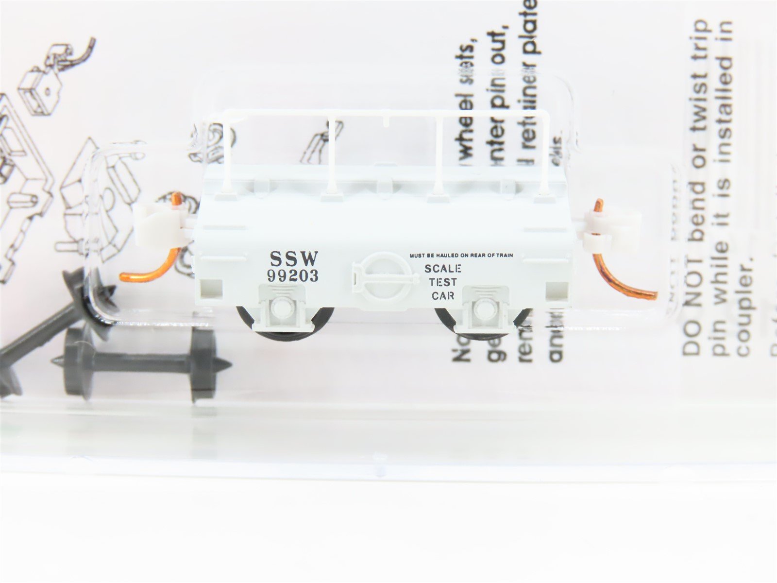 N Scale Micro-Trains MTL 12100040 SSW St. Louis Western Scale Test Car #99203