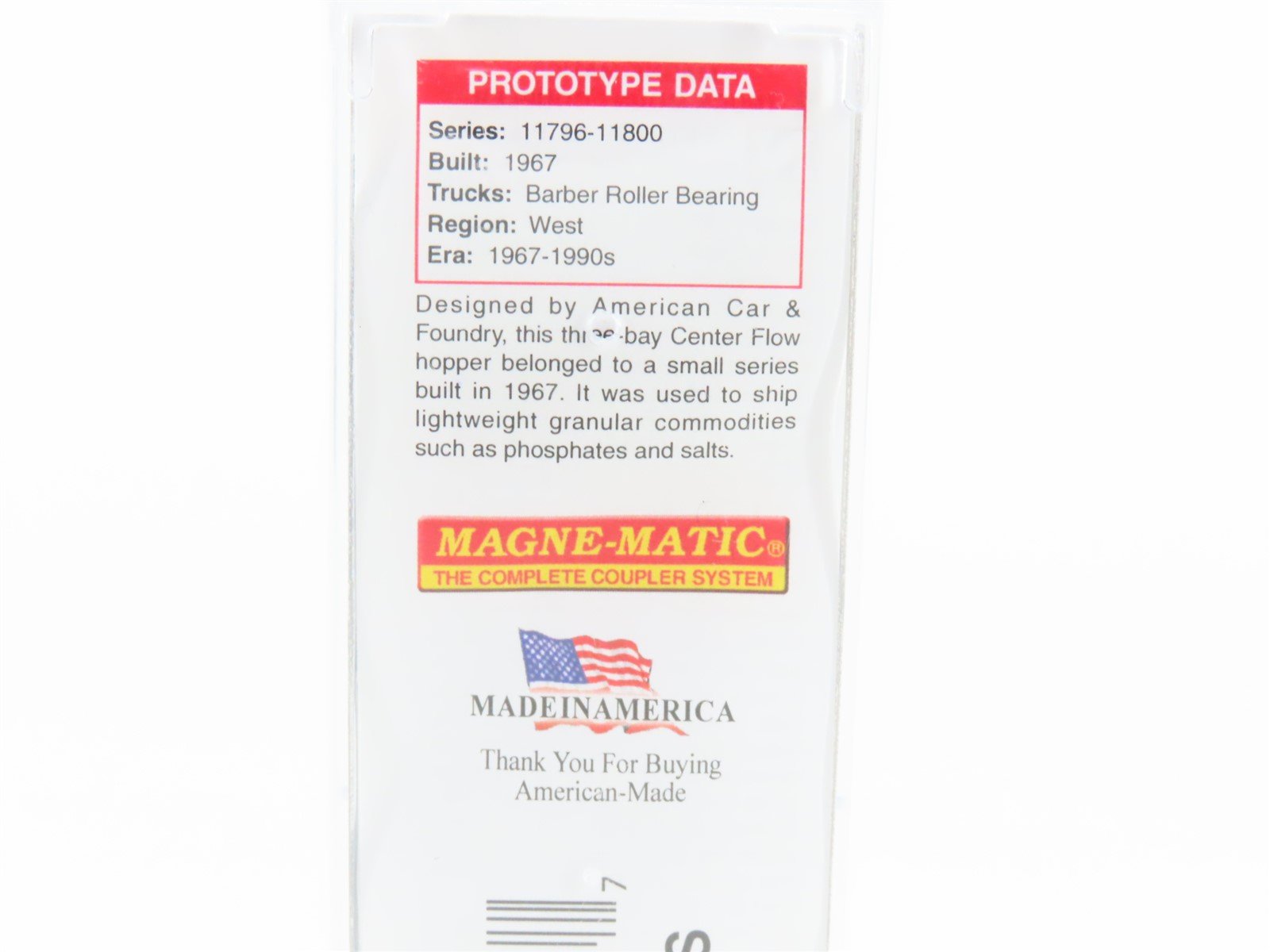 N Scale Micro-Trains MTL 09300170 WP Western Pacific 3-Bay Covered Hopper #11921