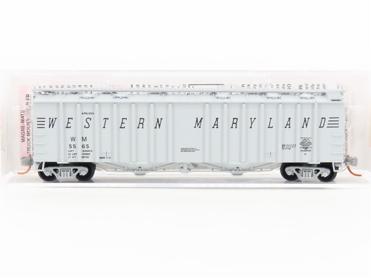 N Scale Micro-Trains MTL 09800060 WM Western Maryland 50&#39; Airslide Hopper #5565