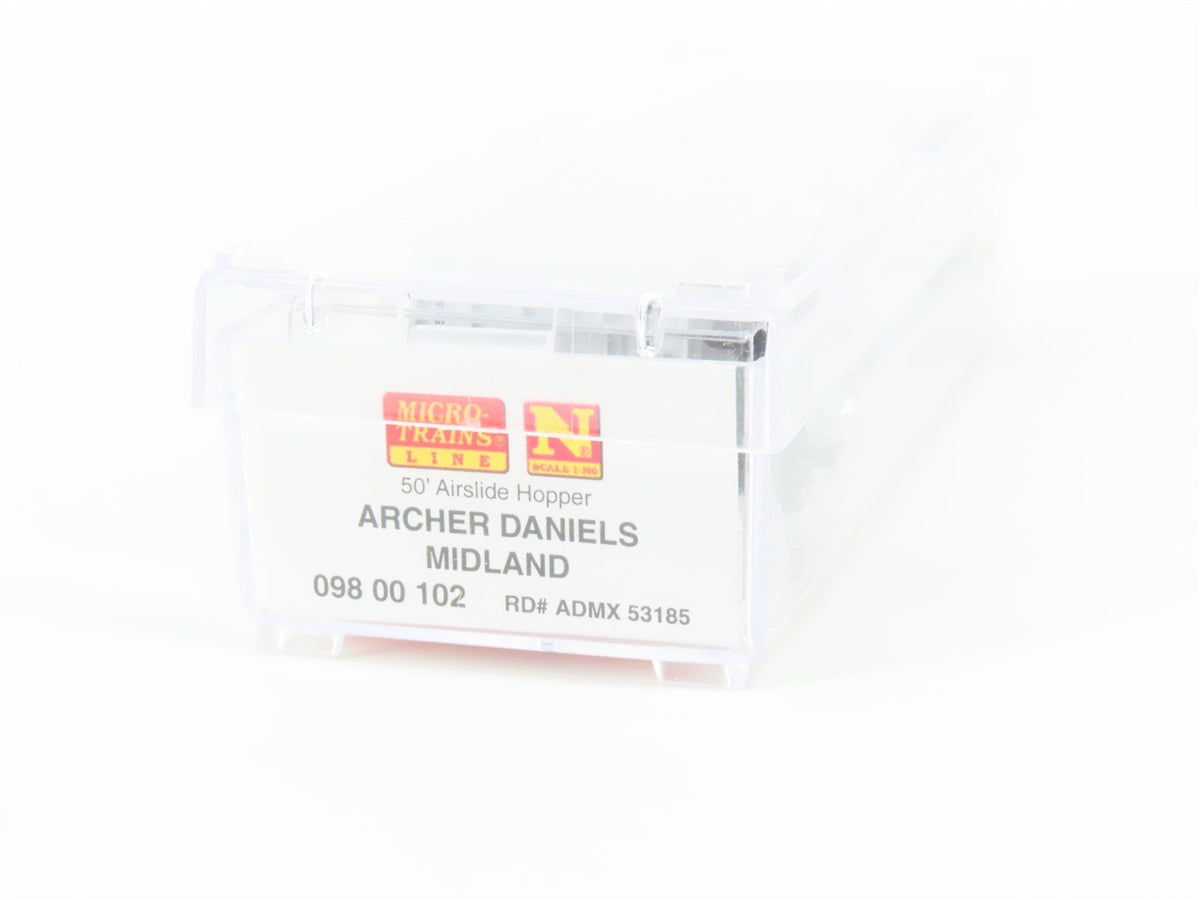 N Micro-Trains MTL 09800102 ADMX Archer Daniels Midland Airslide Hopper #53185