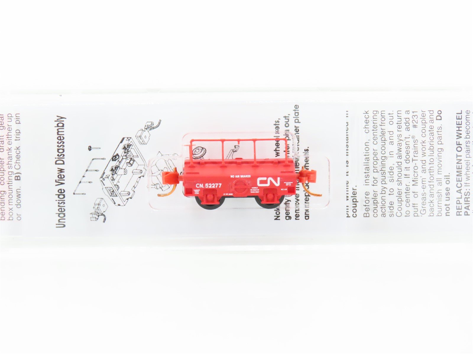 N Scale Micro-Trains MTL 12100090 CN Canadian National Scale Test Car #52277