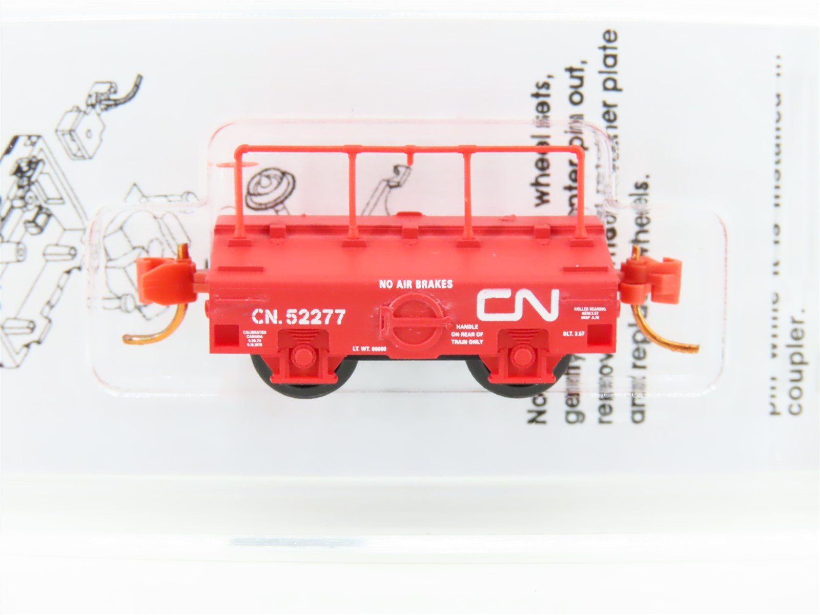 N Scale Micro-Trains MTL 12100090 CN Canadian National Scale Test Car #52277