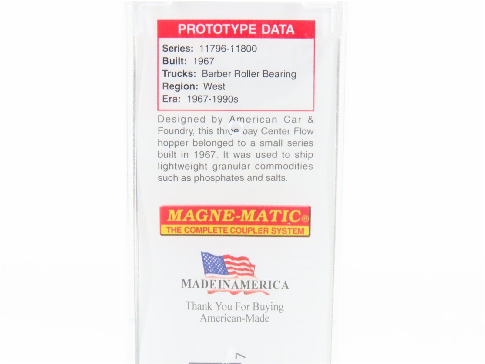 N Scale Micro-Trains MTL 09300170 WP Western Pacific 3-Bay Covered Hopper #11921