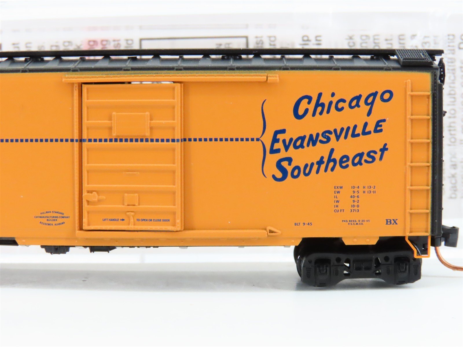 N Scale Micro-Trains MTL 02000705 C&EI Chicago Evansville East 40' Box Car #5
