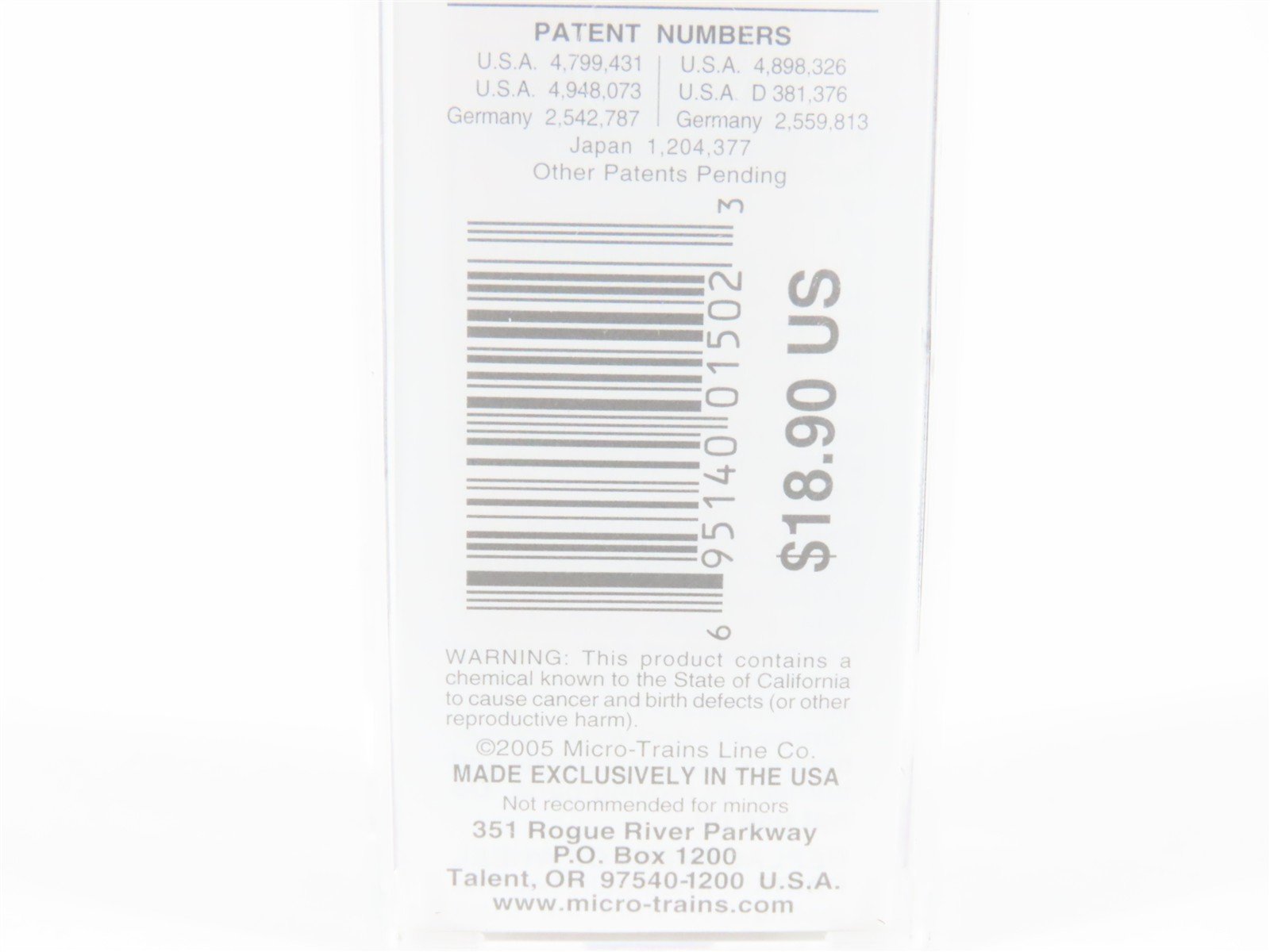 N Scale Micro-Trains MTL 02000705 C&EI Chicago Evansville East 40' Box Car #5