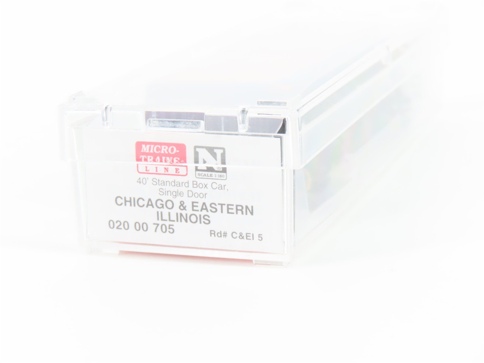 N Scale Micro-Trains MTL 02000705 C&EI Chicago Evansville East 40' Box Car #5