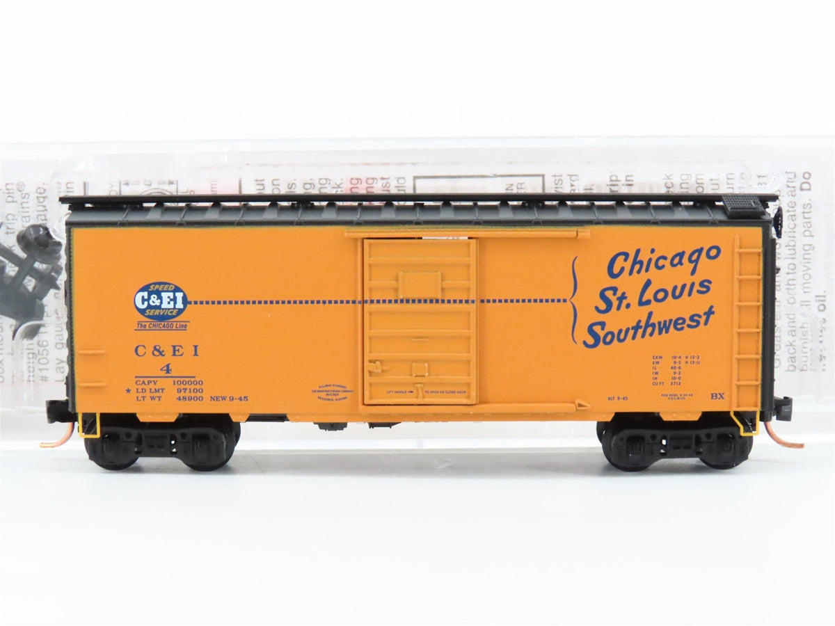 N Micro-Trains MTL 02000704 C&amp;EI Chicago St. Louis Southwest 40&#39; Box Car #4