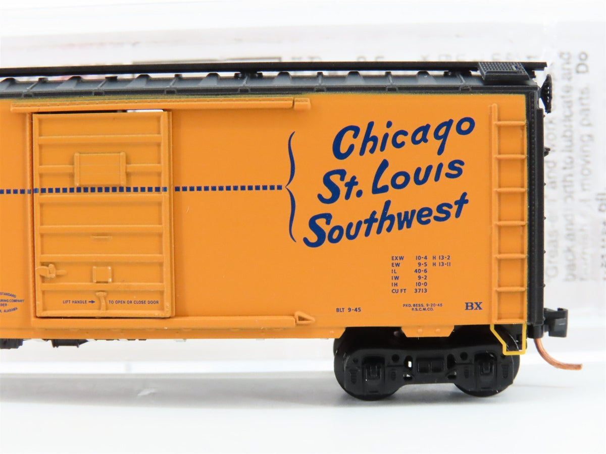 N Micro-Trains MTL 02000704 C&amp;EI Chicago St. Louis Southwest 40&#39; Box Car #4