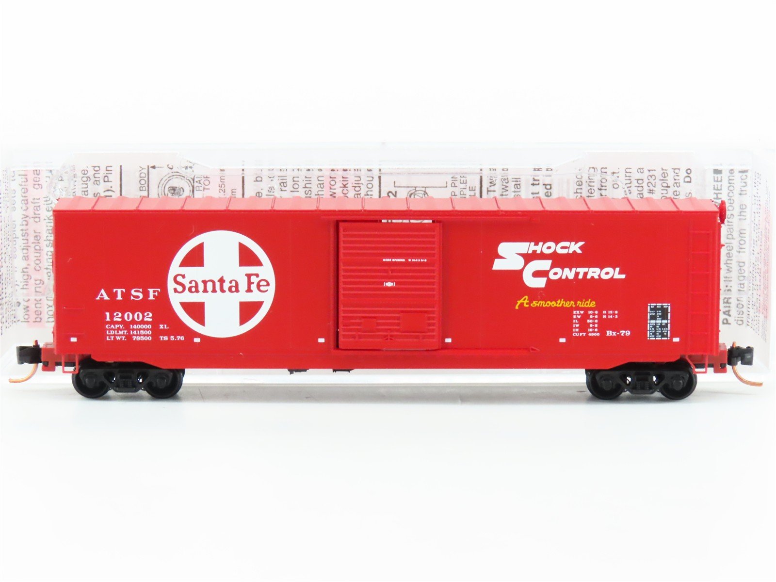 N Scale Micro-Trains MTL 07700150 ATSF Santa Fe 50' Single Door Box Car #12002