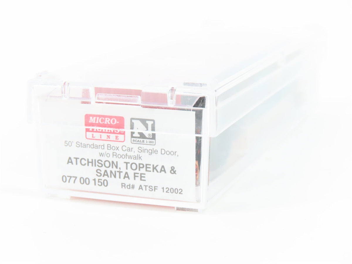 N Scale Micro-Trains MTL 07700150 ATSF Santa Fe 50&#39; Single Door Box Car #12002