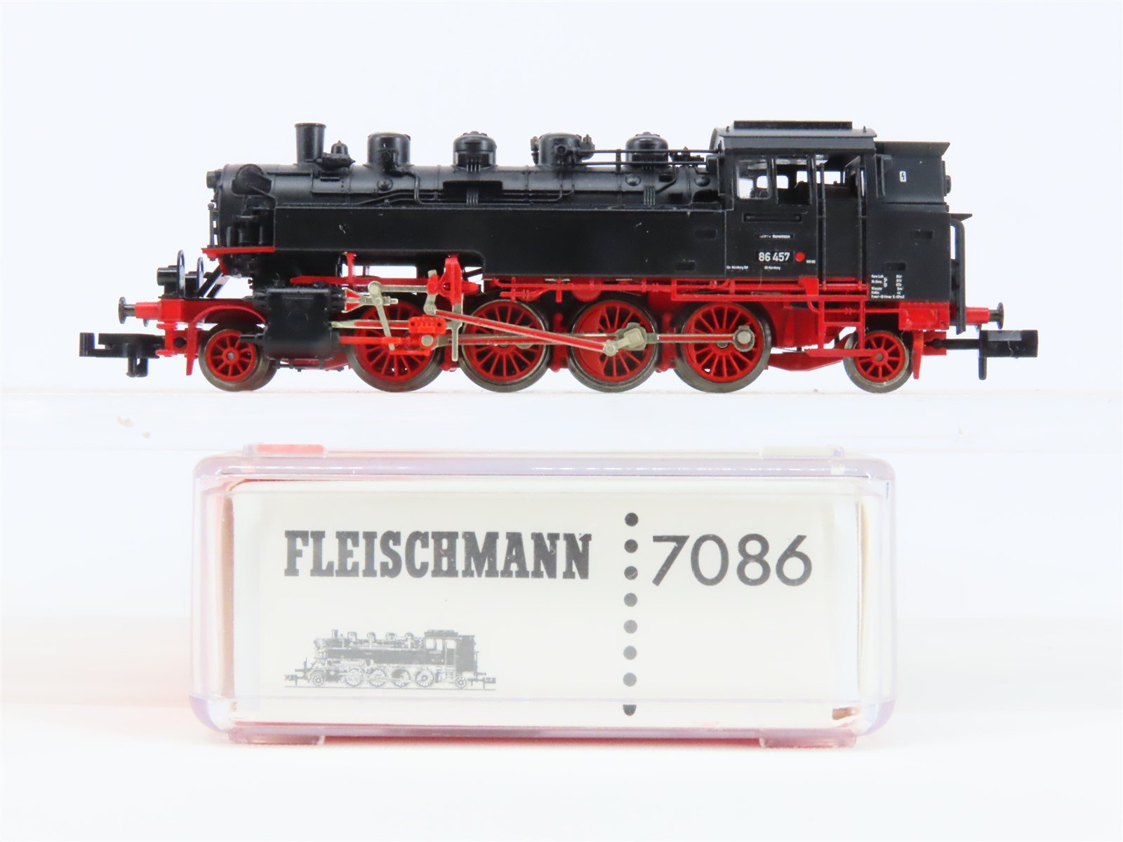 N Scale Fleischmann Piccolo 7086 DB German 2-8-2T BR86 Steam Tank #457