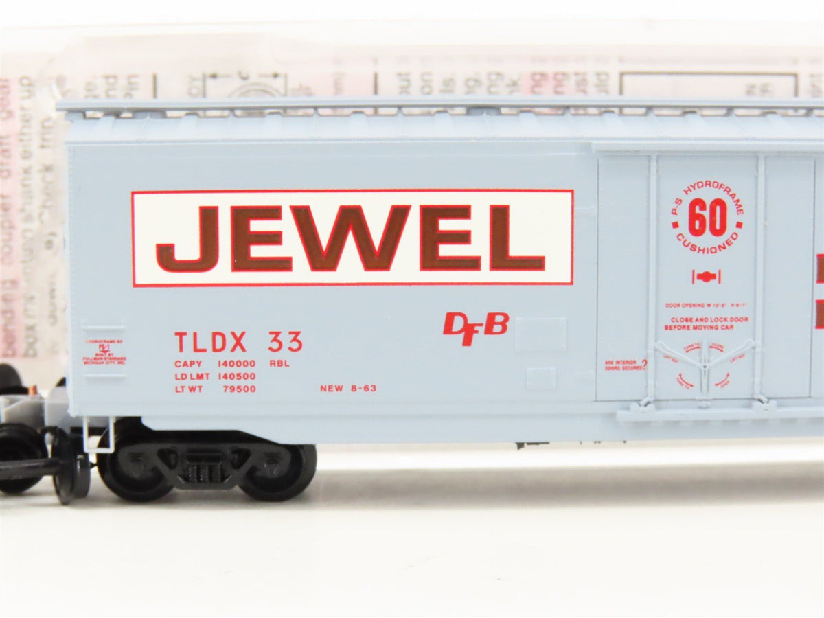 N Micro-Trains MTL 03200440 TLDX Jewel Tea Company 50&#39; Plug Door Box Car #33