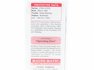 N Micro-Trains MTL 07700060 D&H Delaware & Hudson 50' Single Door Box Car #27073