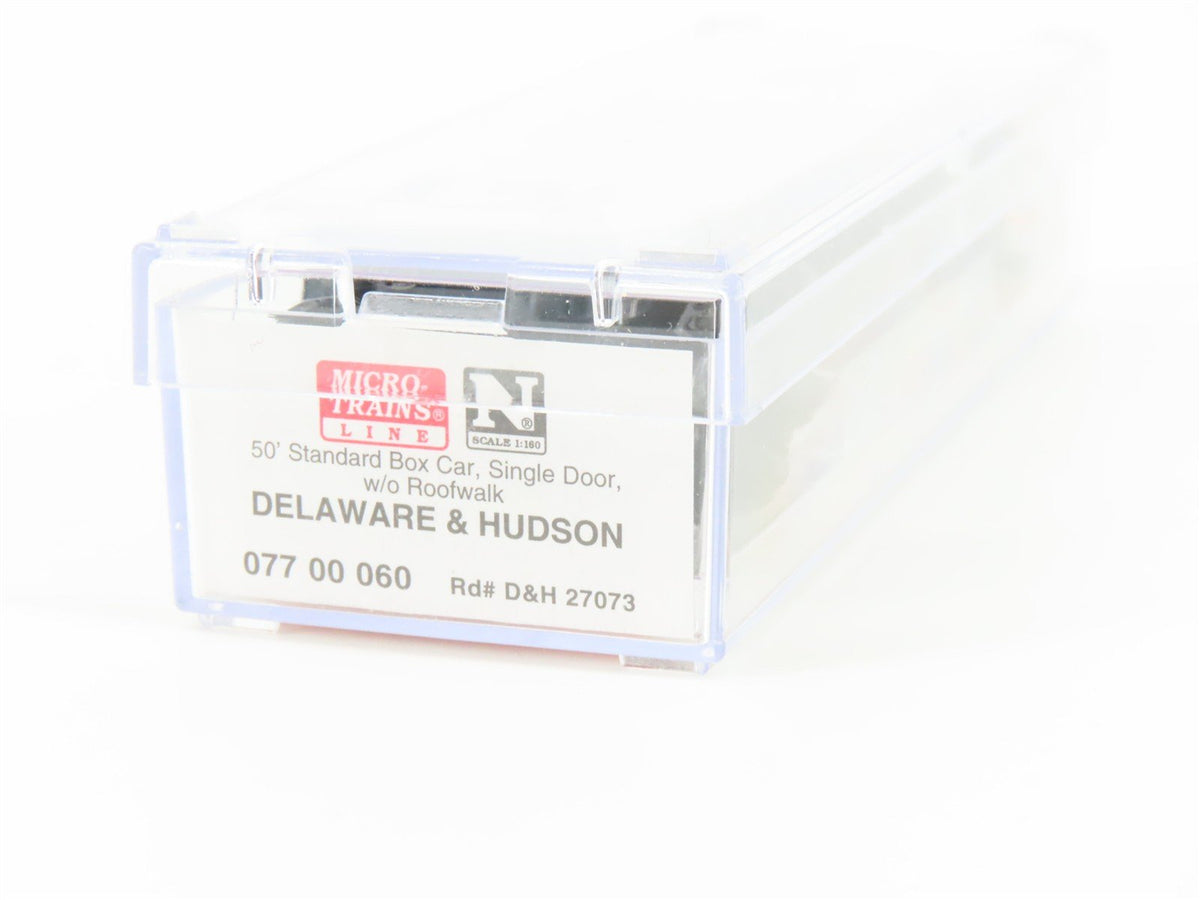 N Micro-Trains MTL 07700060 D&amp;H Delaware &amp; Hudson 50&#39; Single Door Box Car #27073