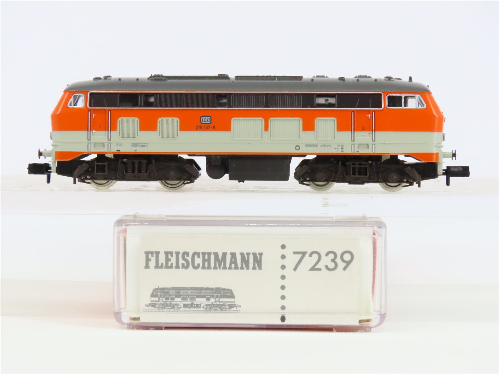 N Scale Fleischmann Piccolo 7239 DB German BR 218 Diesel Locomotive #137-8