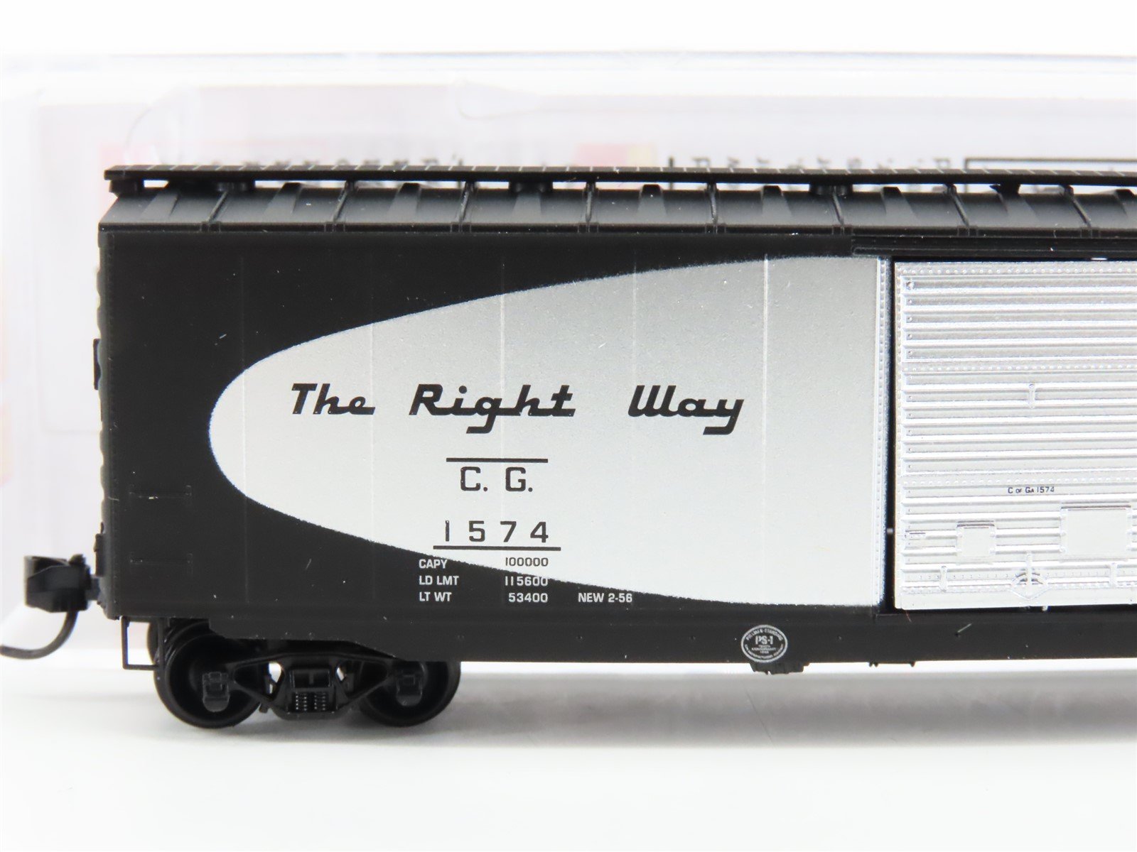 N Scale Micro-Trains MTL 03100281 CG The Right Way Single Door 50' Box Car #1574