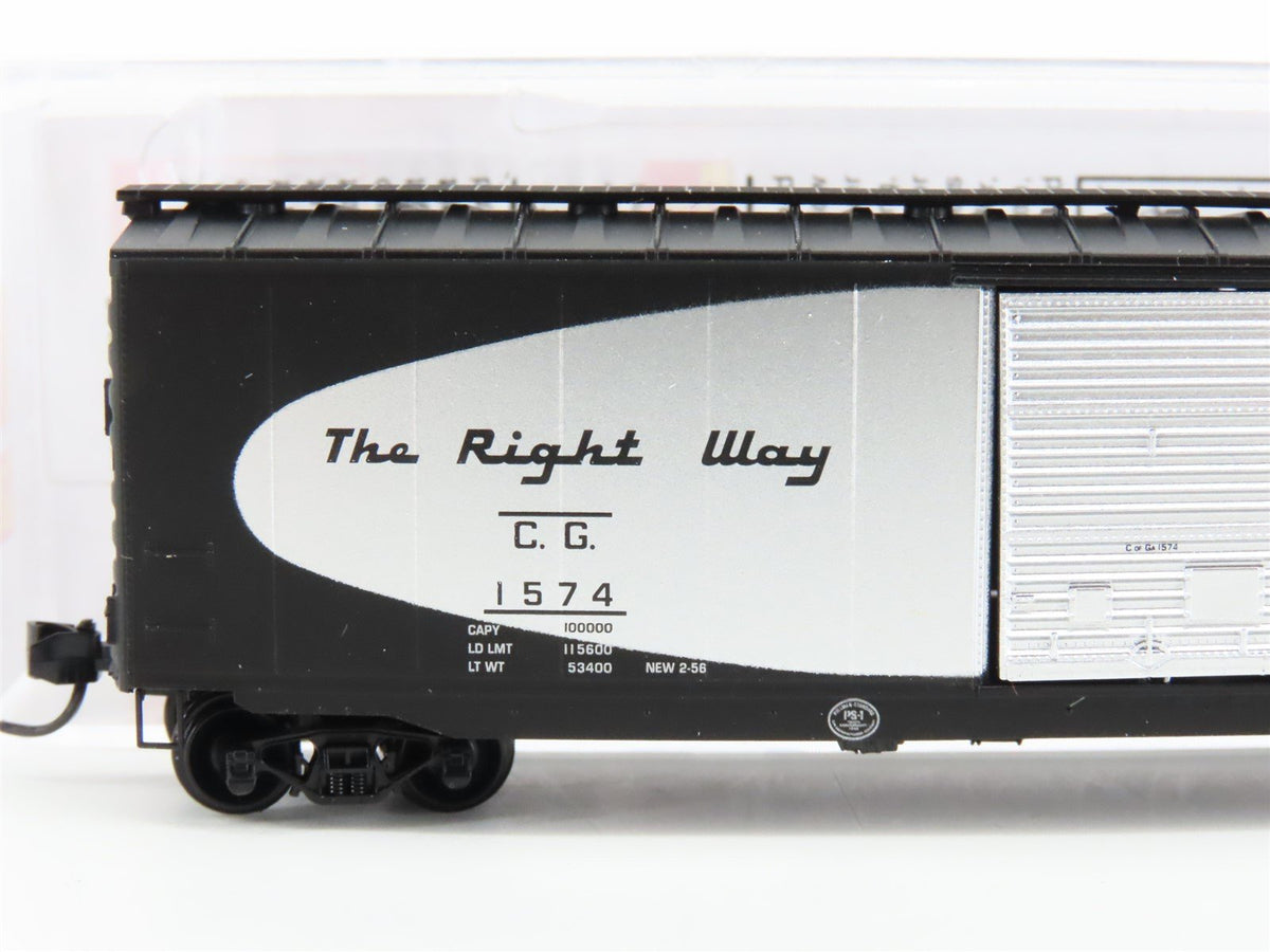 N Scale Micro-Trains MTL 03100281 CG The Right Way Single Door 50&#39; Box Car #1574