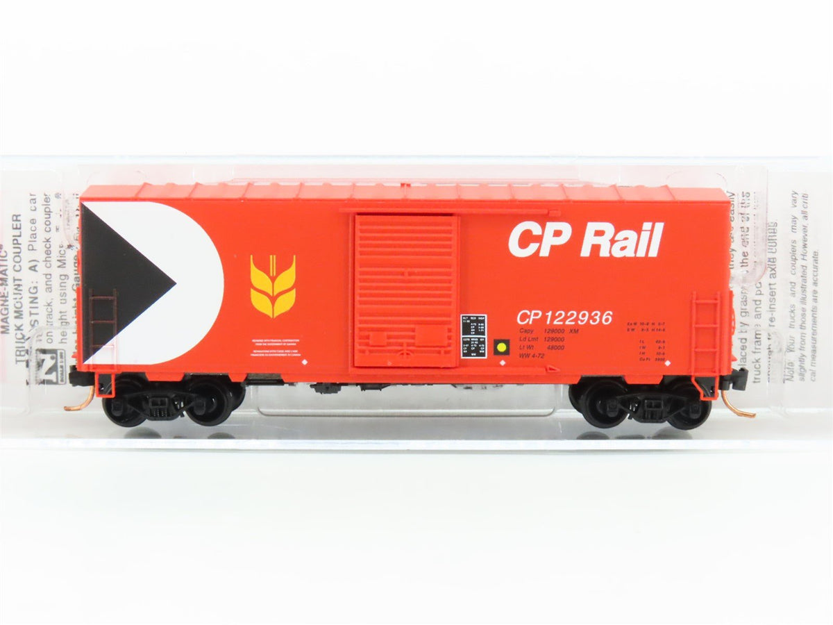 N Scale Micro-Trains MTL 02400410 CP Rail Single Door 40&#39; Box Car #122936