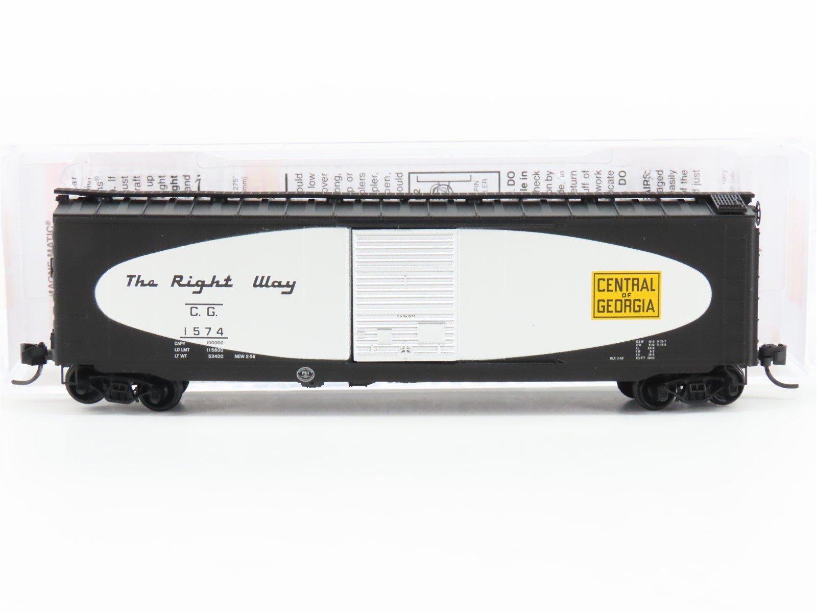 N Scale Micro-Trains MTL 03100281 CG The Right Way Single Door 50' Box Car #1574