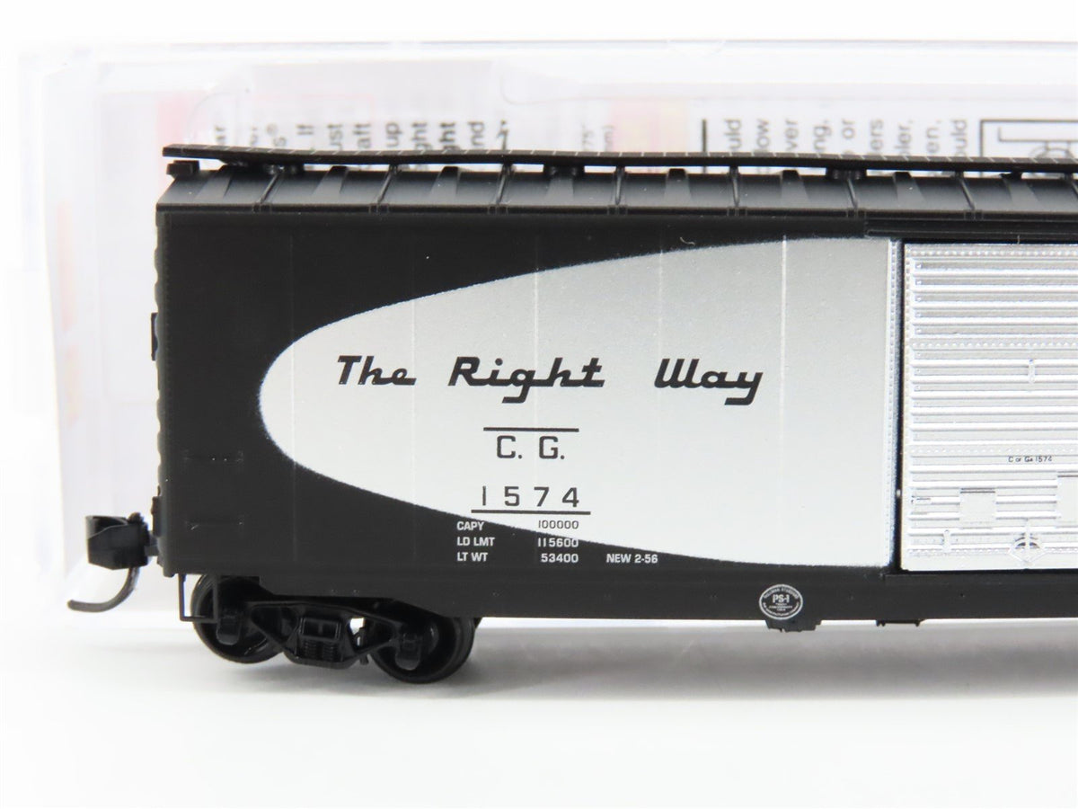 N Scale Micro-Trains MTL 03100281 CG The Right Way Single Door 50&#39; Box Car #1574
