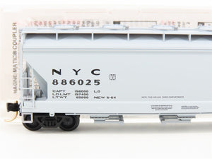N Scale Micro-Trains MTL 93030 NYC New York Central 3-Bay Covered Hopper #886025
