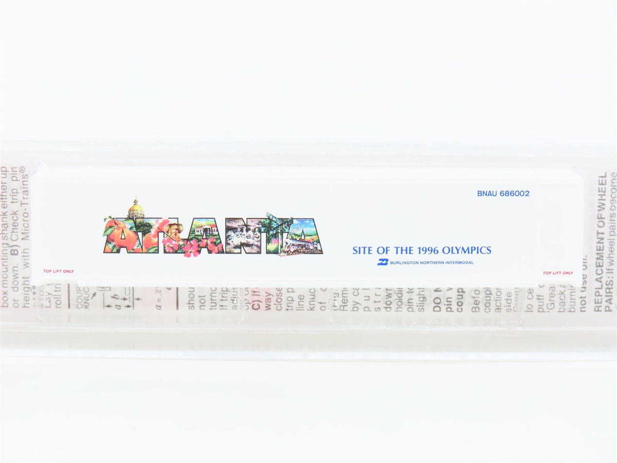 N Deluxe Innovations Micro-Trains MTL 81710 BNAU Atlanta 48&#39; Container #686002