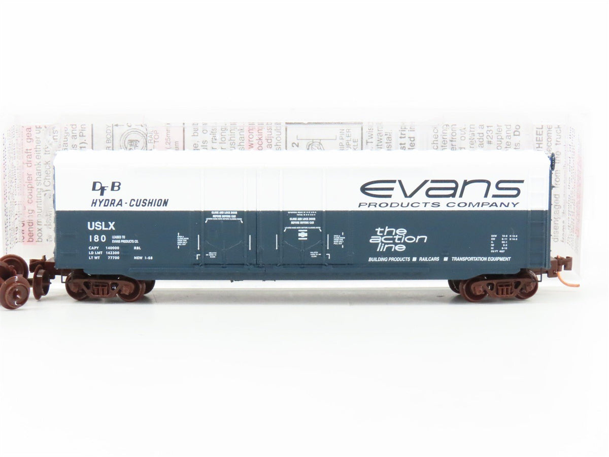 N Micro-Trains MTL 07500140 USLX Evans Products Company Double Door Box Car #180