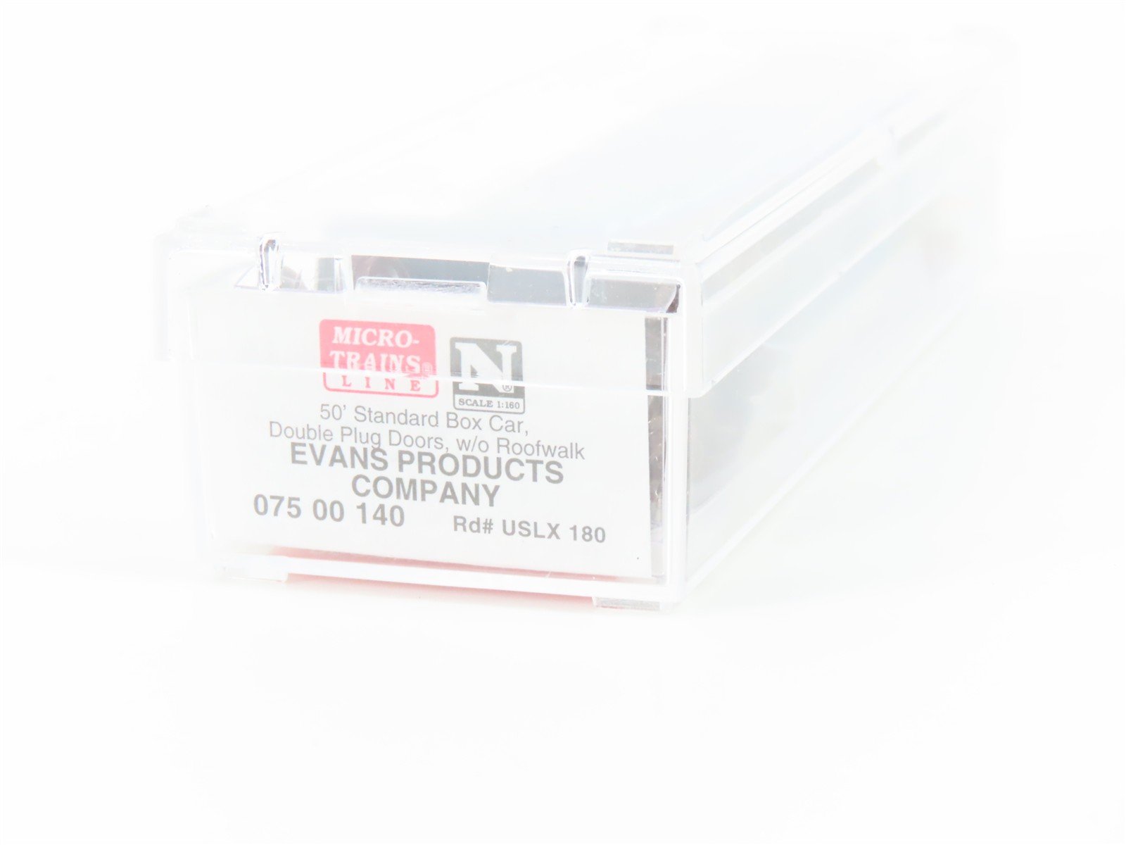 N Micro-Trains MTL 07500140 USLX Evans Products Company Double Door Box Car #180