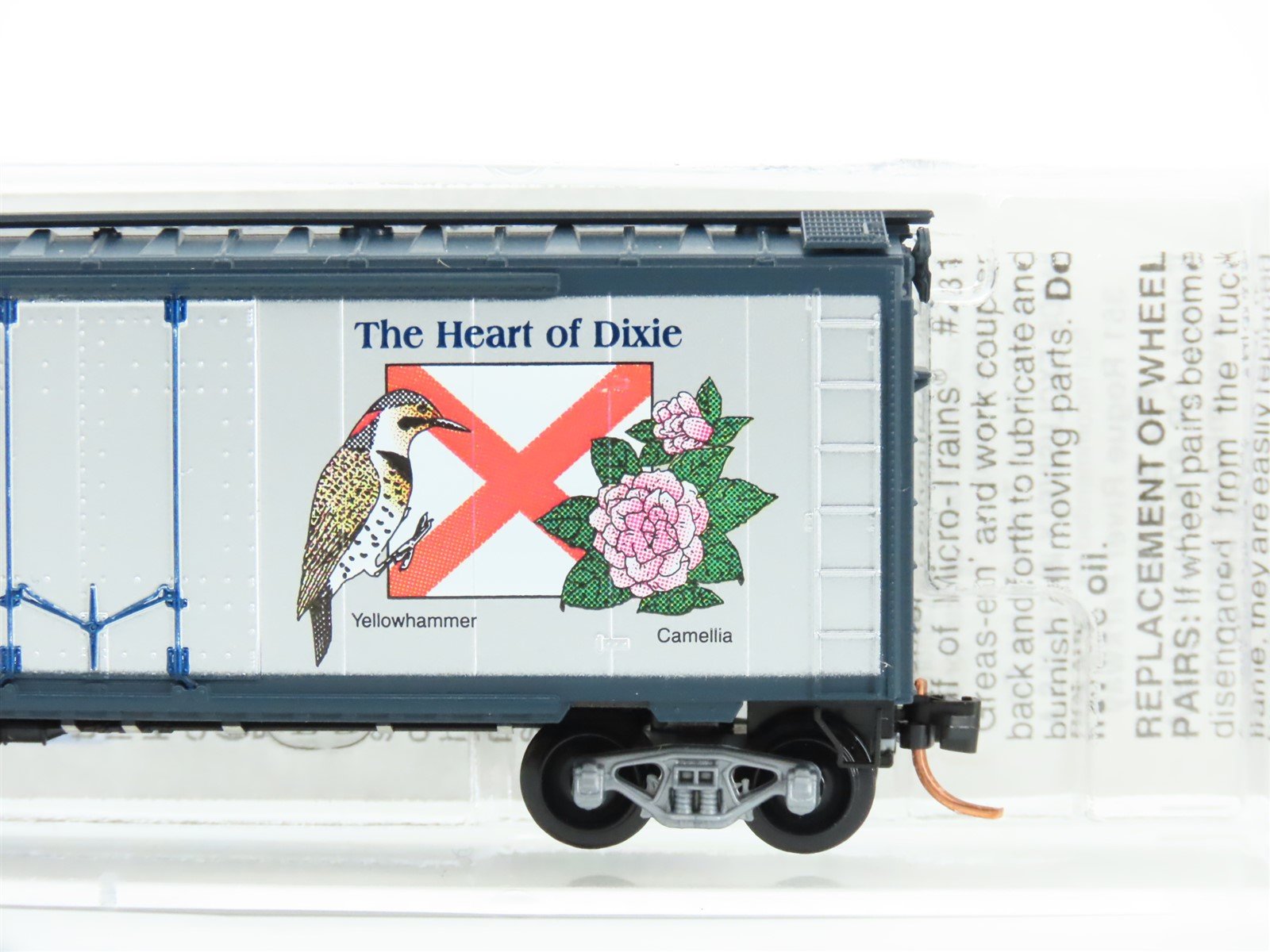 N Scale Micro-Trains MTL 21372 AL Alabama State 40' Standard Boxcar #1819