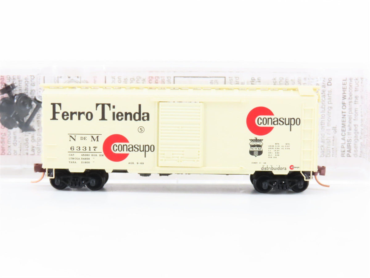 N Micro-Trains MTL 02000730 NdeM National Railways of Mexico 40&#39; Box Car #63317