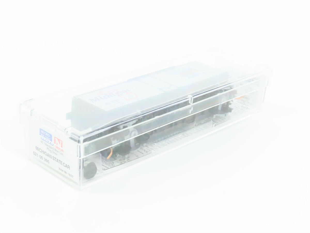 N Scale Micro-Trains MTL 02100395 MI Michigan 40&#39; Standard Boxcar #1837