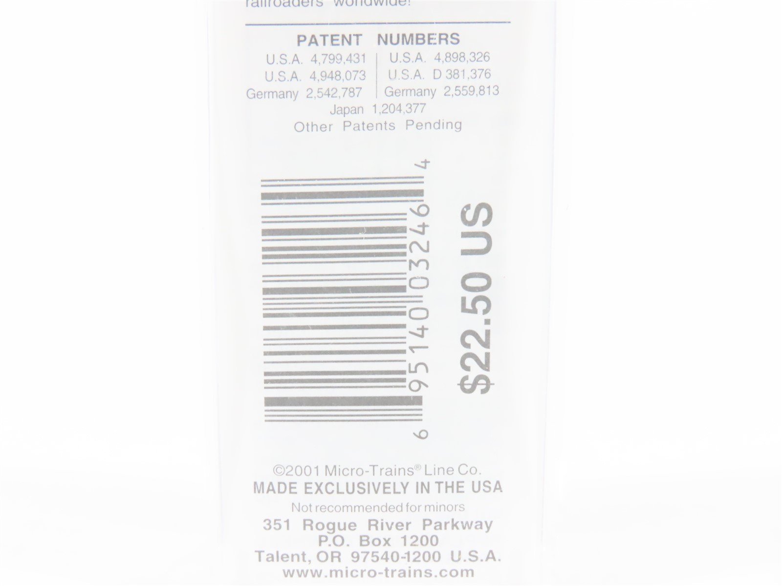 N Scale Micro-Trains MTL 67200 BNZ Intermodal Seattle 45' Trailer #237801