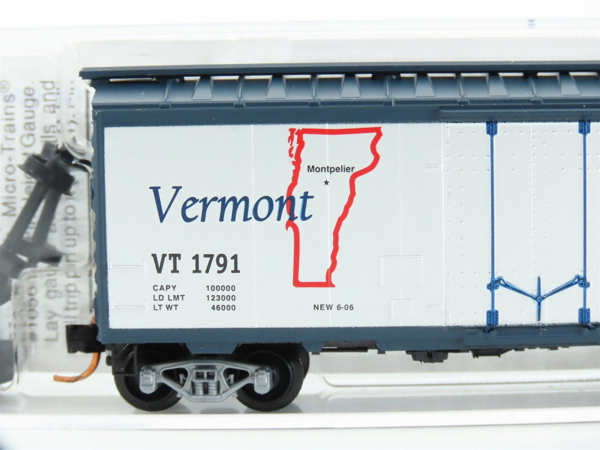 N Scale Micro-Trains MTL 02100402 VT Vermont 40&#39; Standard Boxcar #1791