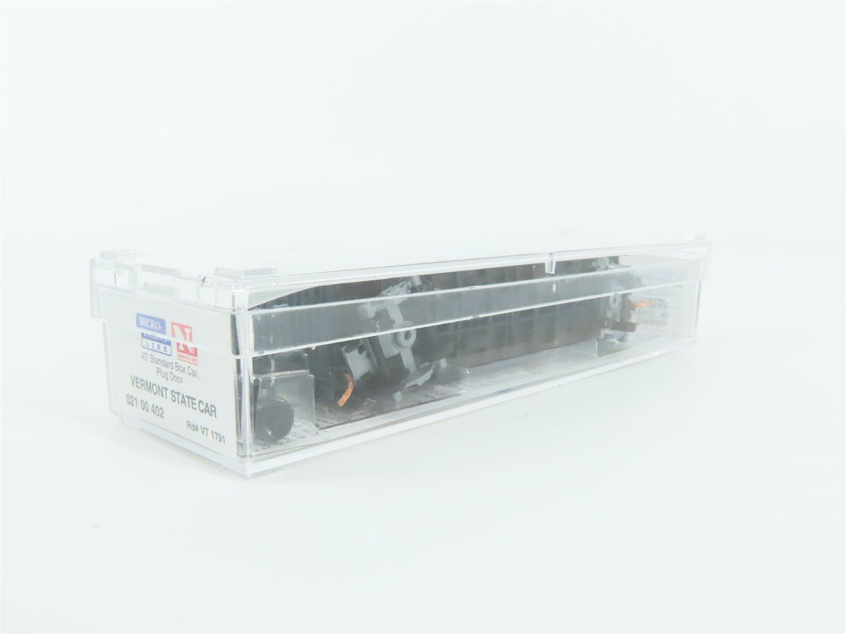 N Scale Micro-Trains MTL 02100402 VT Vermont 40&#39; Standard Boxcar #1791