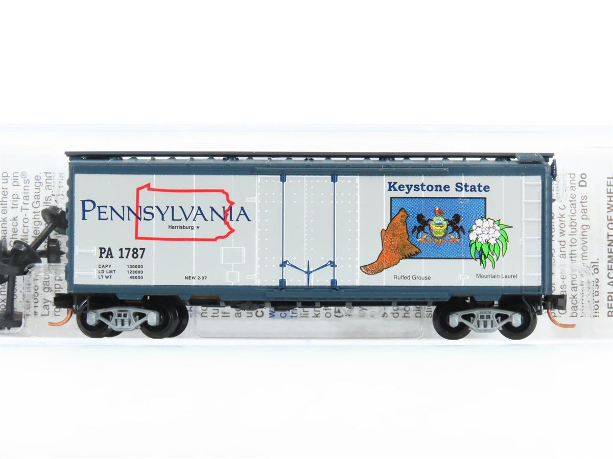 N Scale Micro-Trains MTL 02100410 PRR Pennsylvania 40&#39; Standard Boxcar #1787