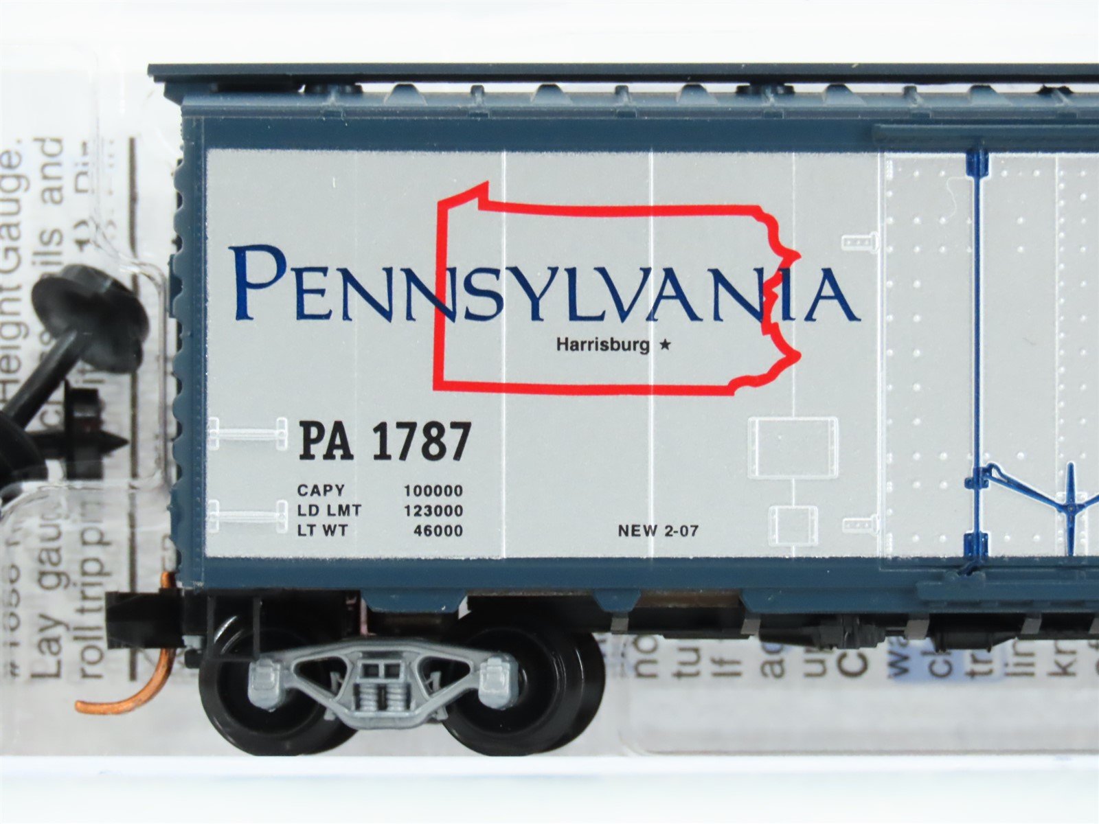 N Scale Micro-Trains MTL 02100410 PRR Pennsylvania 40' Standard Boxcar #1787