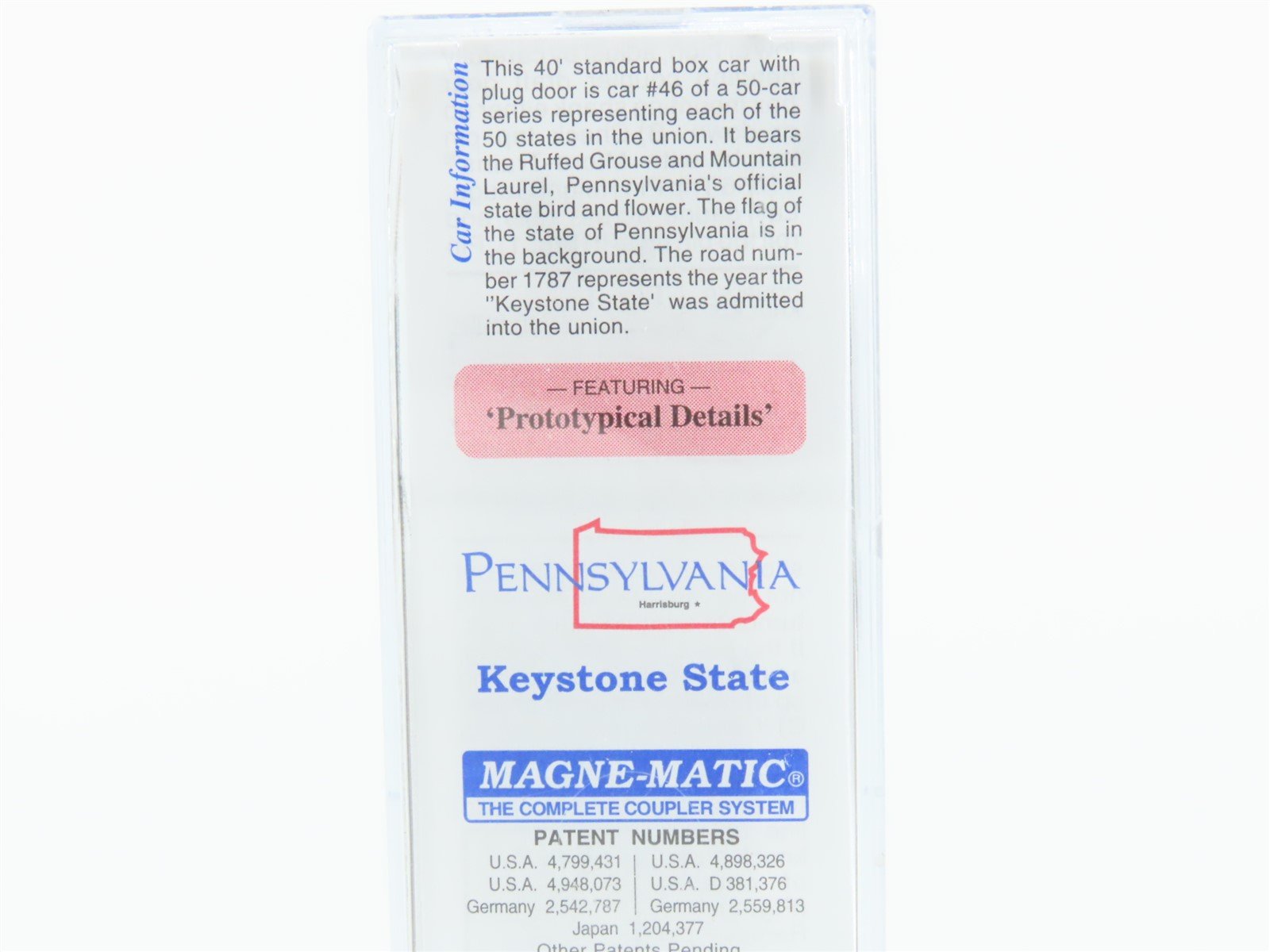 N Scale Micro-Trains MTL 02100410 PRR Pennsylvania 40' Standard Boxcar #1787