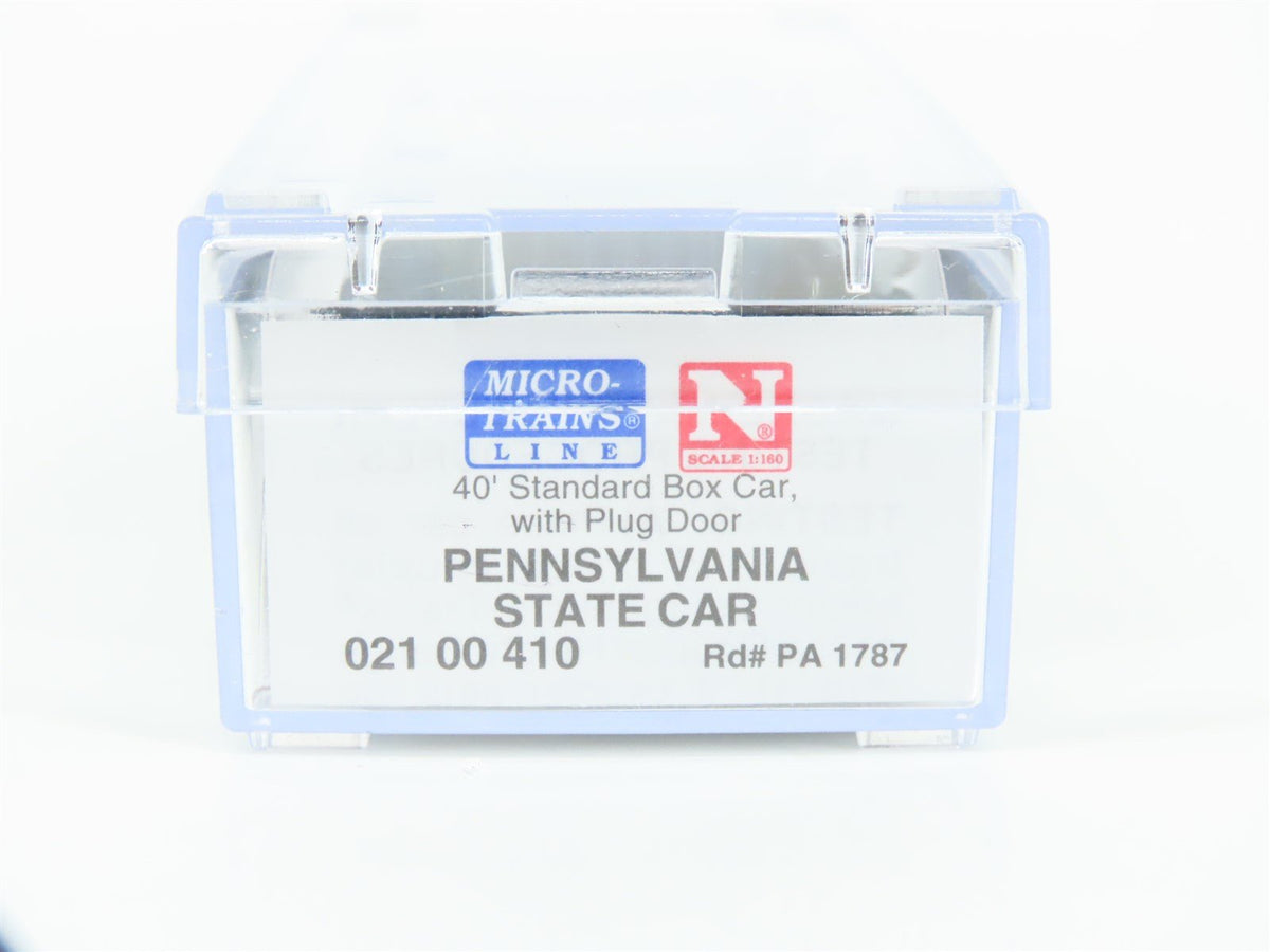 N Scale Micro-Trains MTL 02100410 PRR Pennsylvania 40&#39; Standard Boxcar #1787
