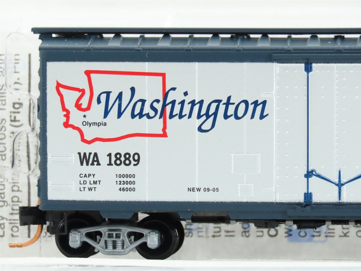 N Scale Micro-Trains MTL 02100393 WA Washington 40&#39; Standard Boxcar #1889