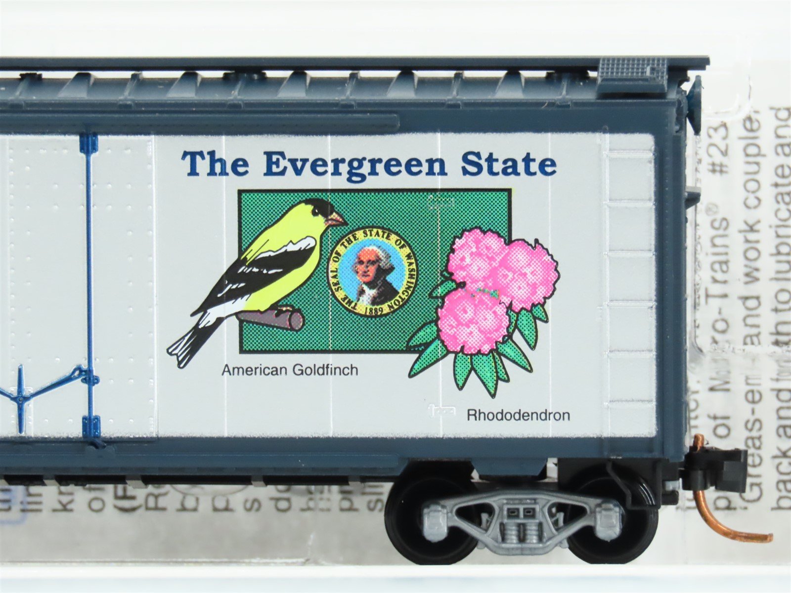 N Scale Micro-Trains MTL 02100393 WA Washington 40' Standard Boxcar #1889