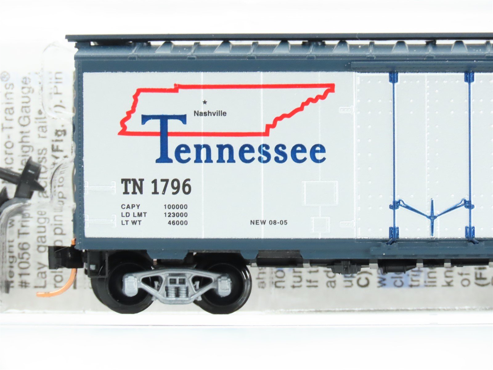 N Scale Micro-Trains MTL 02100392 TN Tennessee State 40' Standard Boxcar #1796