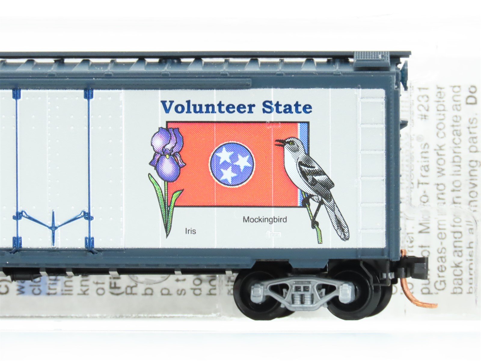N Scale Micro-Trains MTL 02100392 TN Tennessee State 40' Standard Boxcar #1796