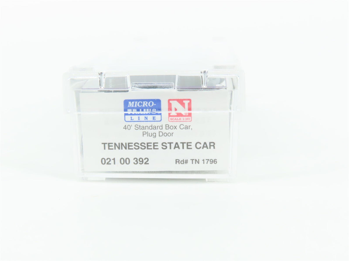 N Scale Micro-Trains MTL 02100392 TN Tennessee State 40&#39; Standard Boxcar #1796