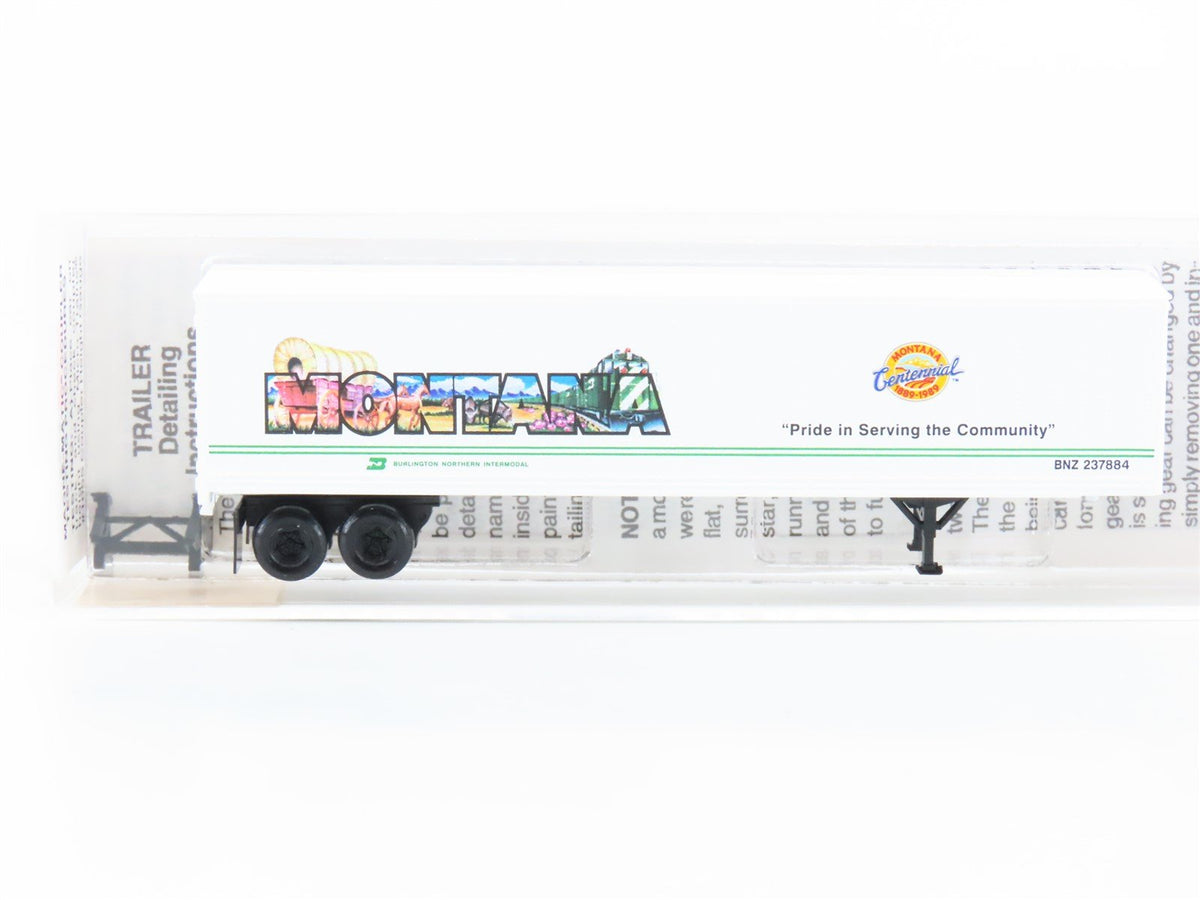 N Scale Micro-Trains MTL 67150 BNZ Intermodal Montana 45&#39; Trailer #237884