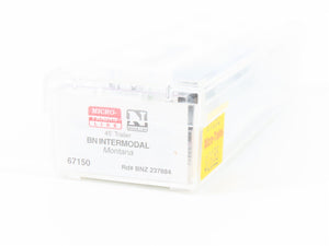 N Scale Micro-Trains MTL 67150 BNZ Intermodal Montana 45' Trailer #237884